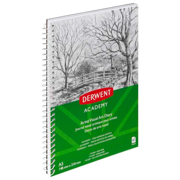 Derwent Academy Visual Art Diary, A5, Portrait, 110gsm, 80pg - Image 3