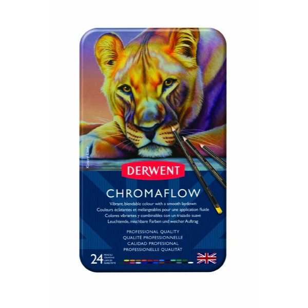 Derwent Chromaflow Pencils Tin 24 - Image 2