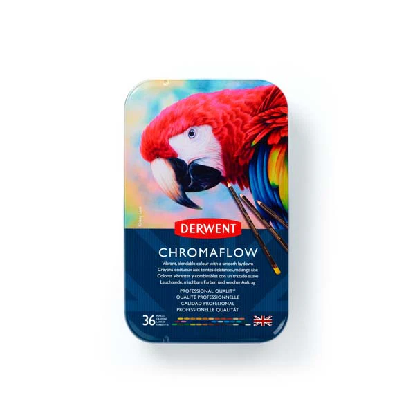 Derwent Chromaflow Pencils Tin 36 - Image 2