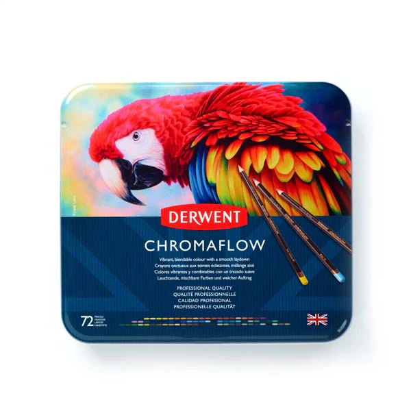 Derwent Chromaflow Pencils Tin 72 - Image 2