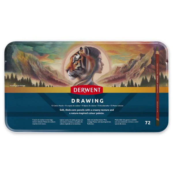 Derwent Drawing Pencils Tin 72
