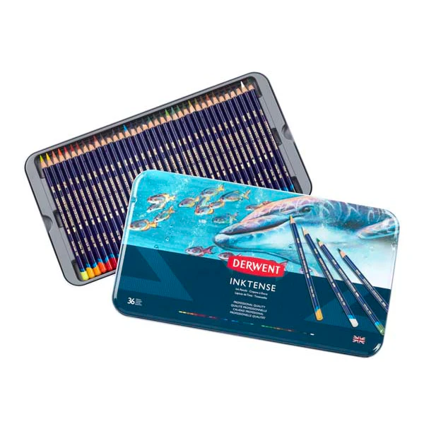 Derwent Inktense Pencils, Tin 36