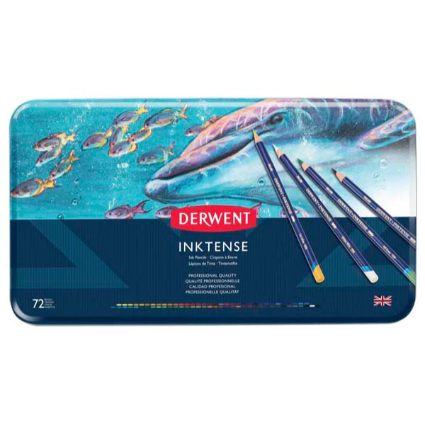 Derwent Inktense Pencils, Tin 72