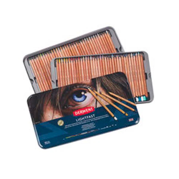 Derwent Lighfast Pencils Tin 72 - Image 2