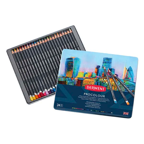 Derwent Procolour Pencils Tin 24