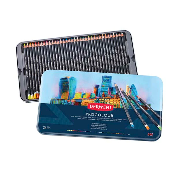 Derwent Procolour Pencils Tin 36 - Image 2