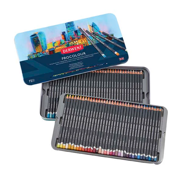 Derwent Procolour Pencils Tin 72 - Image 2