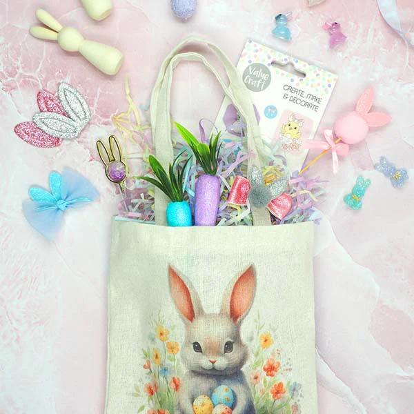 Easter 3D Wood Bunnies, 8.8cm x 2cm, 2pk - Image 5