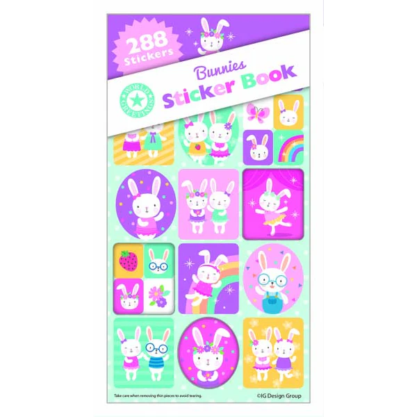 Easter Bunnies Sticker Book, 288pk