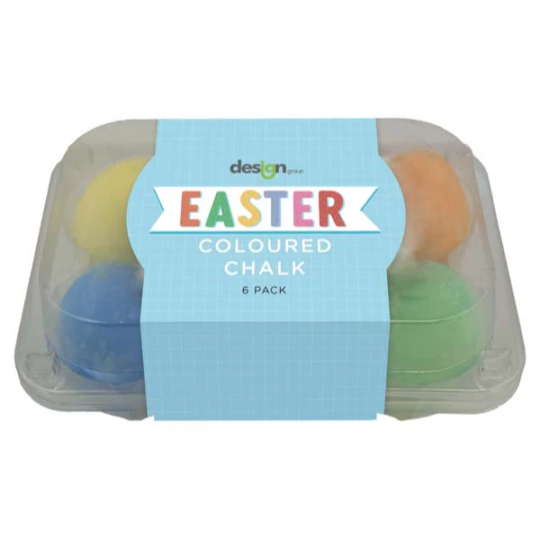 Easter Coloured Chalk Pack, 6pk