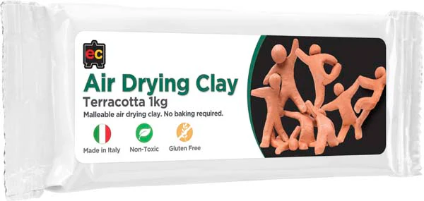 EC Air Drying Clay, Terracotta, 1kg