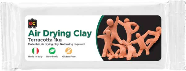 EC Air Drying Clay, Terracotta, 1kg - Image 2