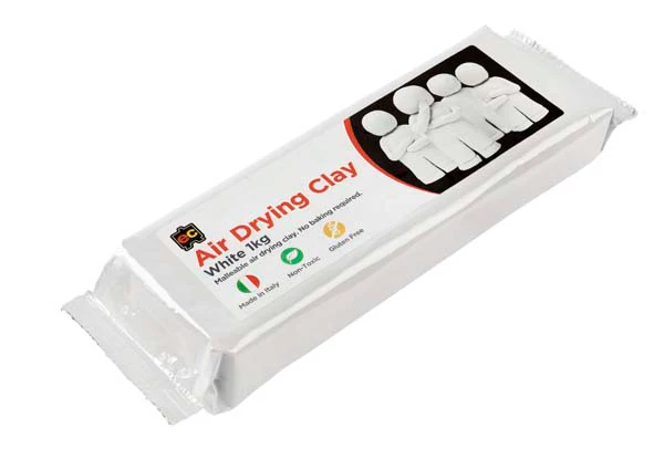 EC Air Drying Clay, White, 1kg - Image 2