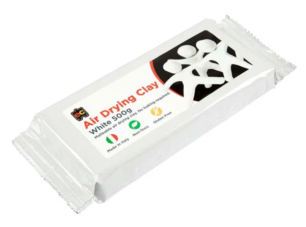 EC Air Drying Clay, White, 500g