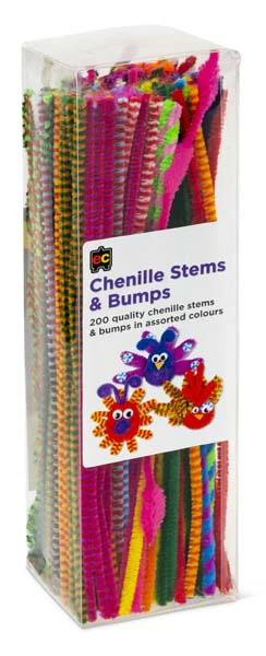 EC Chenille Stems Standards & Bumps 30cm 200p