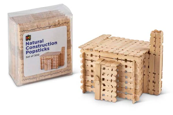 EC Construction Popsticks Natural Packet 300