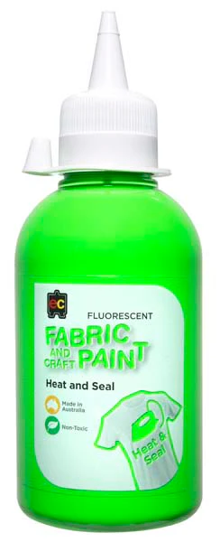 EC Fabric Paint 250mL Fluorescent Green