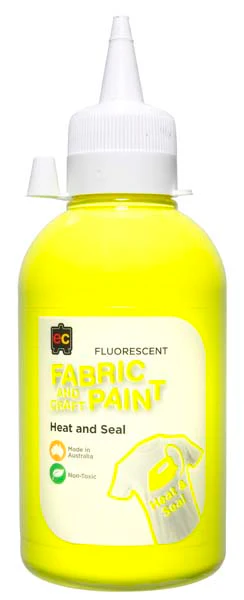 EC Fabric Paint 250mL Fluorescent Yellow