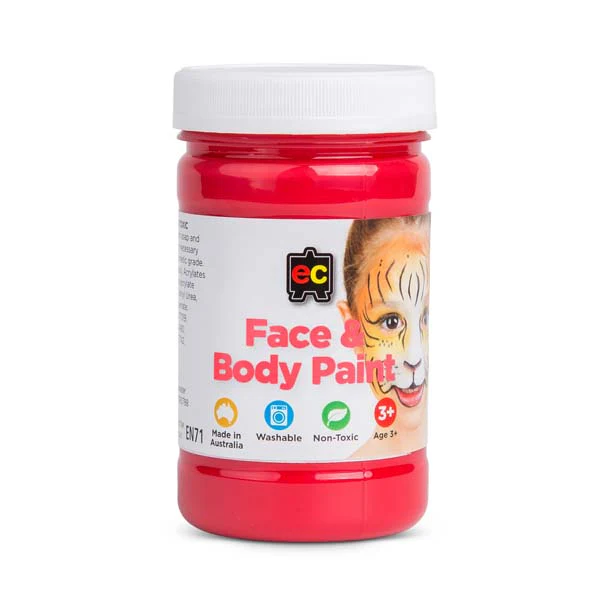 EC Face Paint 175ml jar Red