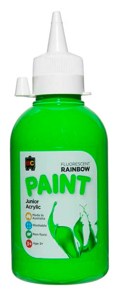 EC Fluoro Rainbow Paint 250ml Green