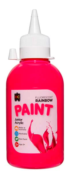 EC Fluoro Rainbow Paint 250ml Pink