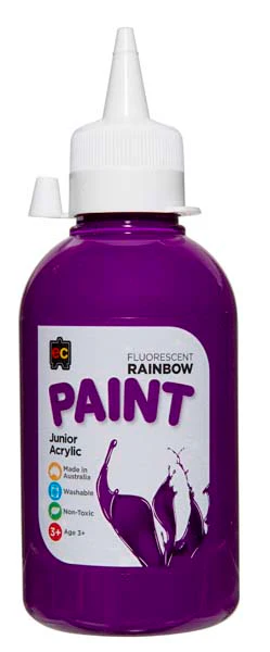 EC Fluoro Rainbow Paint 250ml Purple
