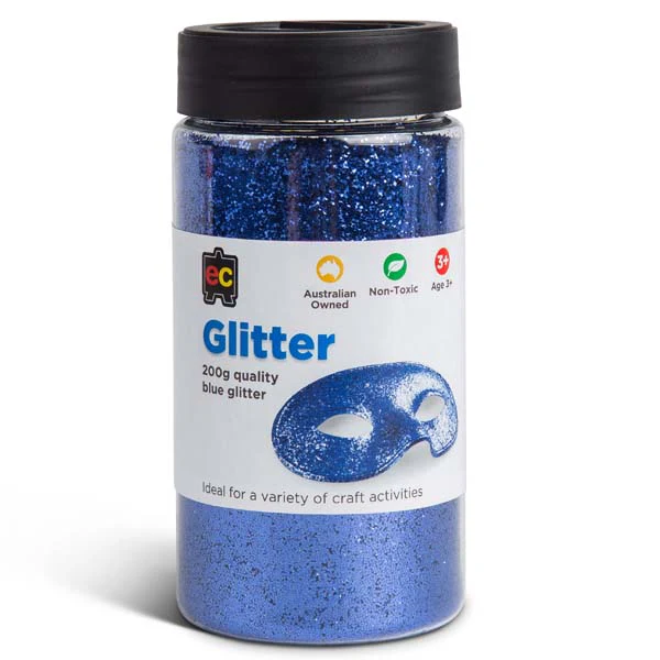EC Glitter Jar, 200g, Blue