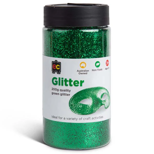 EC Glitter Jar, 200g, Green