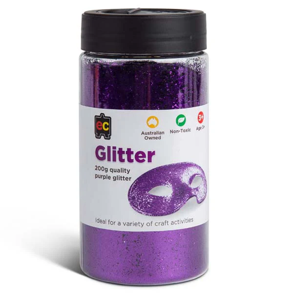 EC Glitter Jar, 200g,  Purple