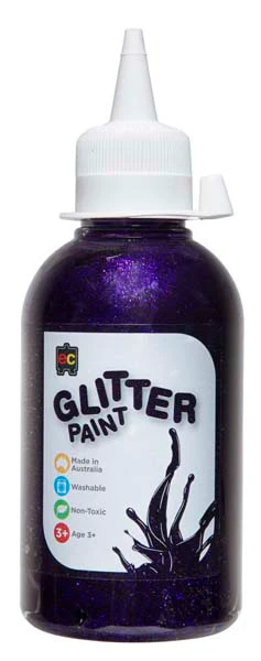 EC Glitter Paint 250ml Fairy Purple