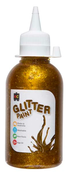 EC Glitter Paint 250ml Gold