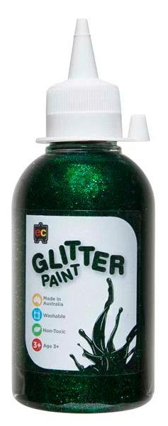 EC Glitter Paint 250ml Green