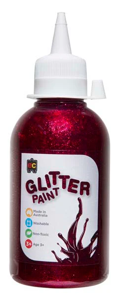 EC Glitter Paint 250ml Magenta