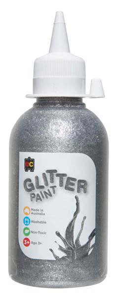 EC Glitter Paint 250ml Silver