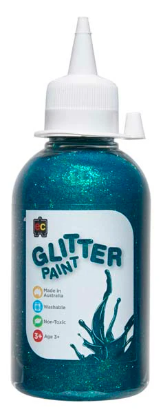 EC Glitter Paint 250ml Turquoise