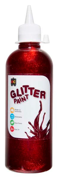 EC Glitter Paint - Red 500ml