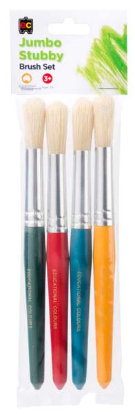 EC Jumbo Round Stubby Brush, Set 4