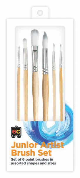 EC Junior Artist Paint Brushes, Set 6