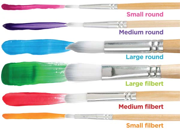 EC Junior Artist Paint Brushes, Set 6 - Image 3