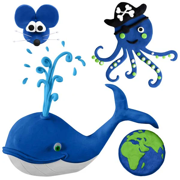 EC Modelling Clay,  Dark Blue, 500g - Image 2