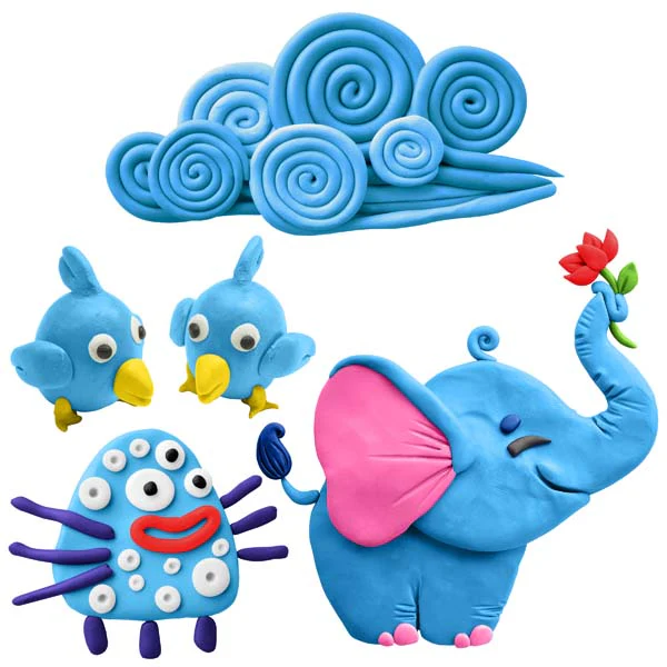 EC Modelling Clay, Light Blue, 500g - Image 2