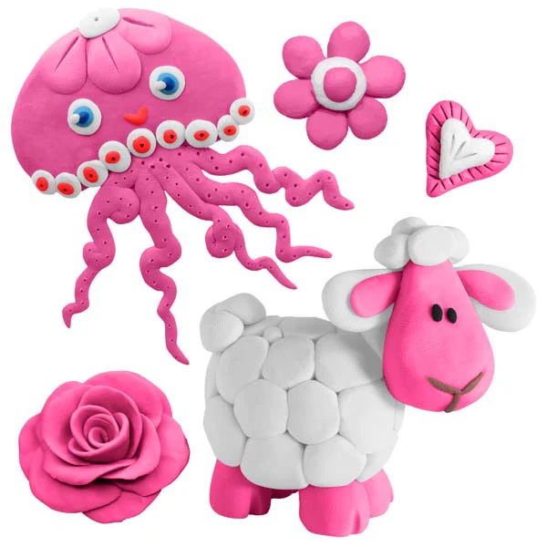 EC Modelling Clay, Pink, 500g - Image 2