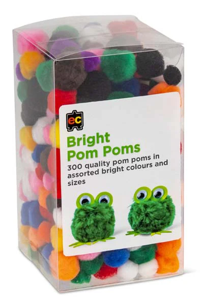 EC Pom Poms Brights Packet 300