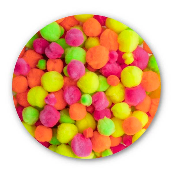 EC Pom Poms Fluoros Assorted Packet 300 - Image 4