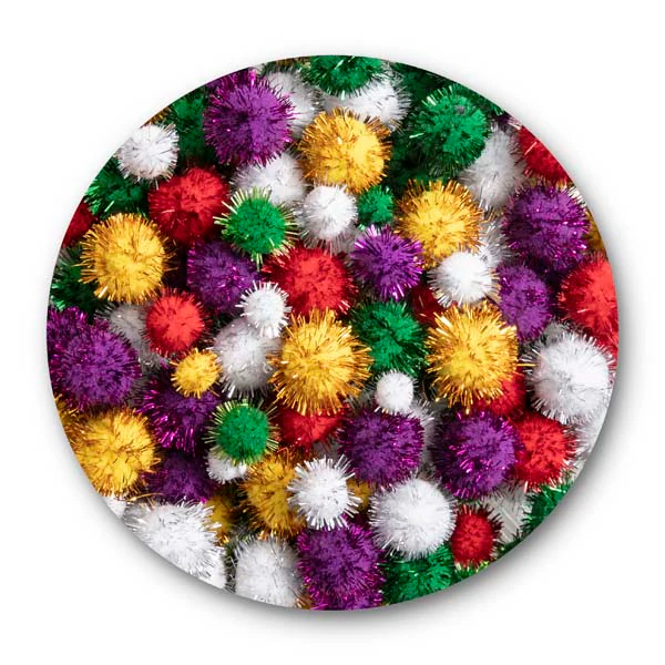 EC Pom Poms Glitter Packet 200 - Image 3