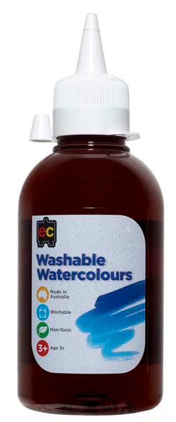 EC Washable Watercolours 250mL Brown