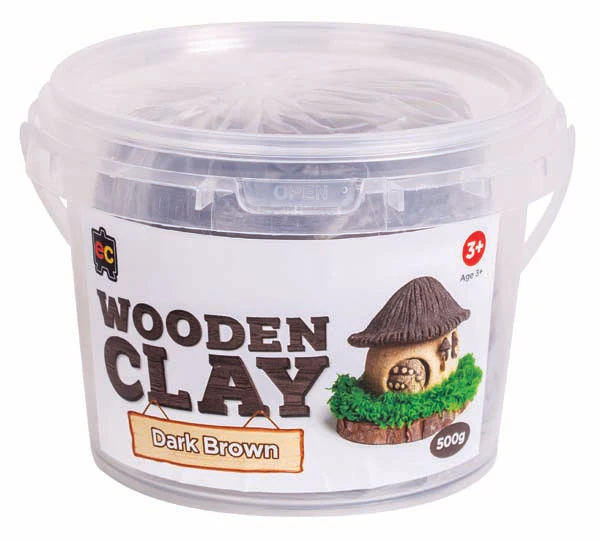 EC Wooden Clay, Dark Brown, 500g