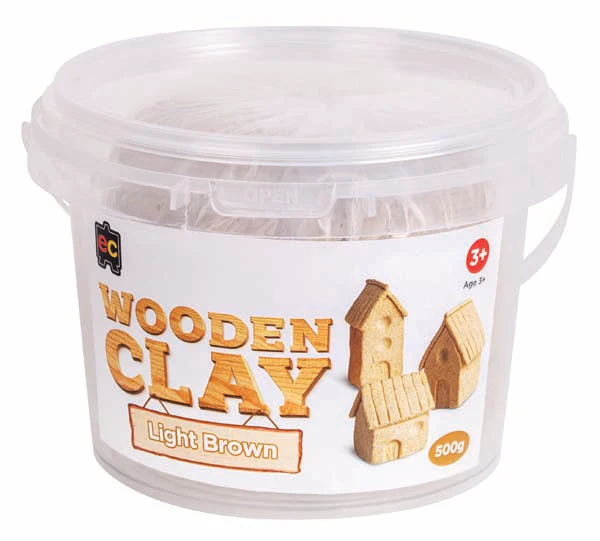 EC Wooden Clay, Light Brown, 500g
