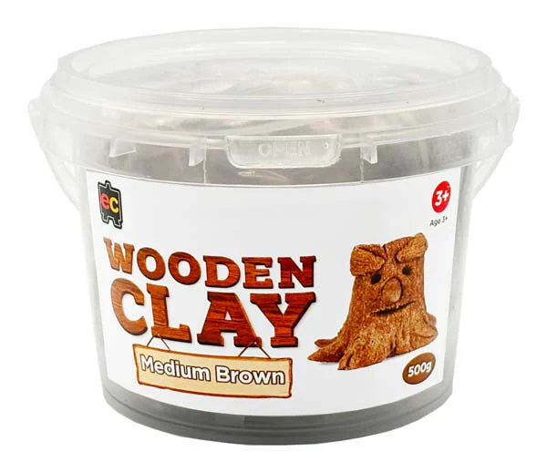 EC Wooden Clay, Medium Brown, 500g