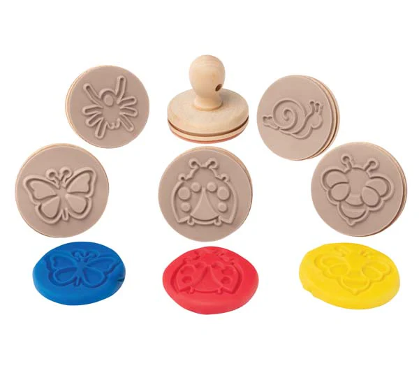 EC Wooden Dough Stamps - Bugs, Set 6 - Image 2